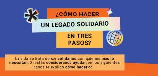 Imagen con los pasos para hacer un Legado Solidario UNICEF